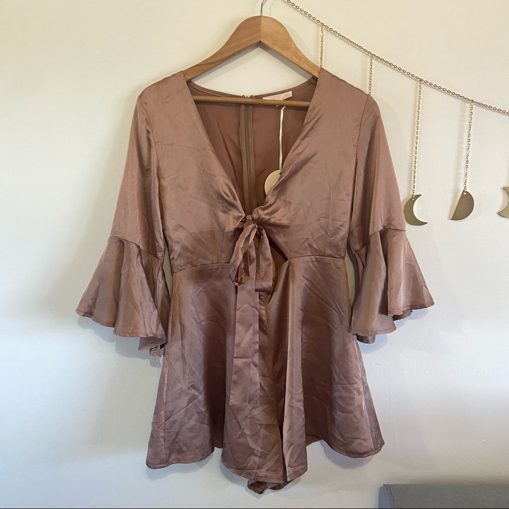 Satin romper